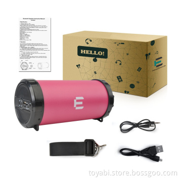 Speaker bluetooth with enhanced bass , support BT and Aux-in, USB, TF card, FM function